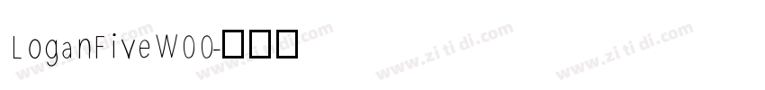 LoganFiveW00字体转换