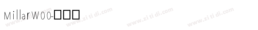 MillarW00字体转换