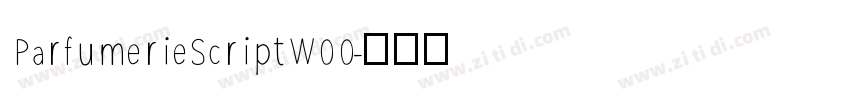 ParfumerieScriptW00字体转换