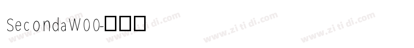 SecondaW00字体转换