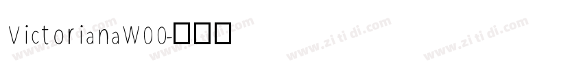 VictorianaW00字体转换