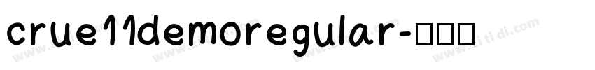 crue11demoregular字体转换