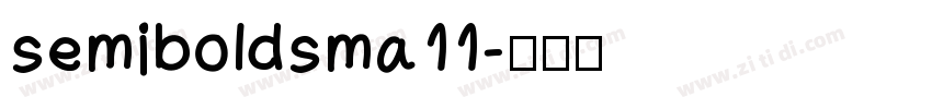 semiboldsma11字体转换