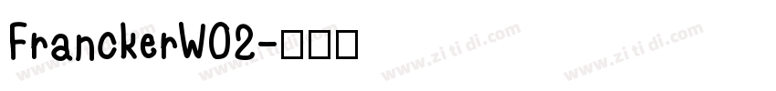 FranckerW02字体转换