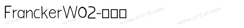 FranckerW02字体转换