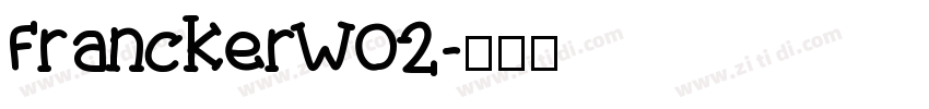 FranckerW02字体转换