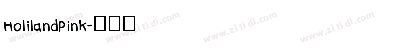HolilandPink字体转换