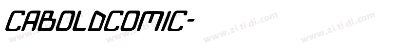caboldcomic字体转换