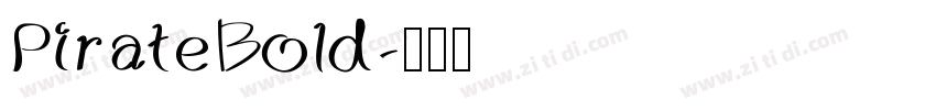 PirateBold字体转换