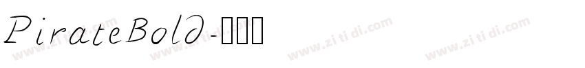 PirateBold字体转换