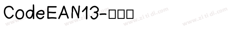 CodeEAN13字体转换