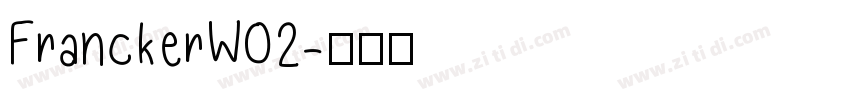 FranckerW02字体转换