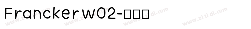 FranckerW02字体转换