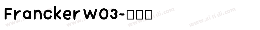 FranckerW03字体转换