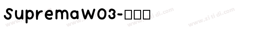 SupremaW03字体转换