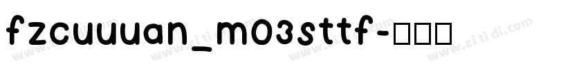 fzcuuuan_m03sttf字体转换