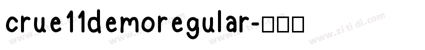 crue11demoregular字体转换