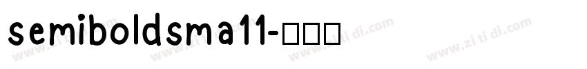 semiboldsma11字体转换
