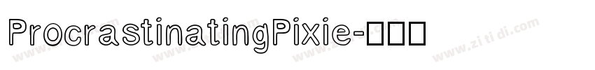 ProcrastinatingPixie字体转换