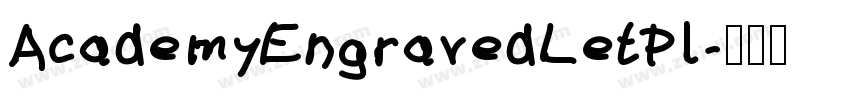 AcademyEngravedLetPl字体转换