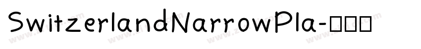 SwitzerlandNarrowPla字体转换