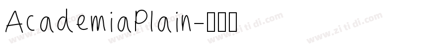 AcademiaPlain字体转换