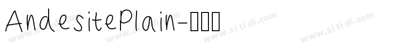 AndesitePlain字体转换
