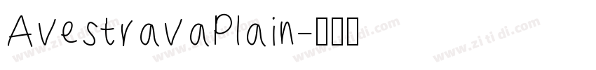 AvestravaPlain字体转换
