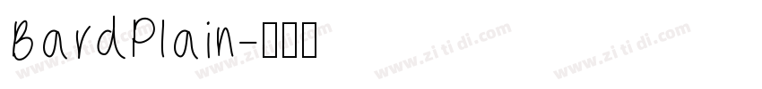 BardPlain字体转换