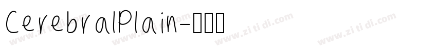 CerebralPlain字体转换