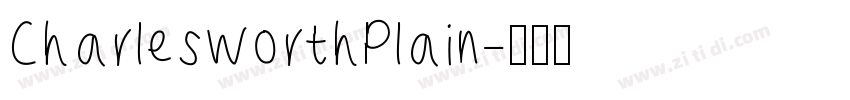 CharlesworthPlain字体转换