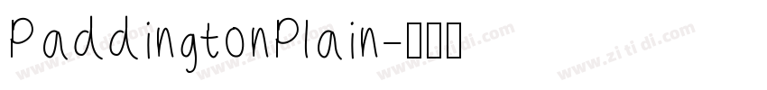 PaddingtonPlain字体转换