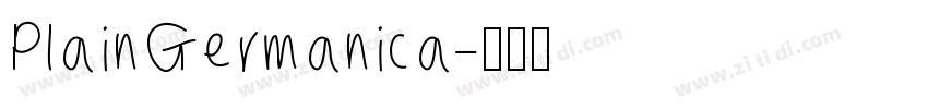 PlainGermanica字体转换