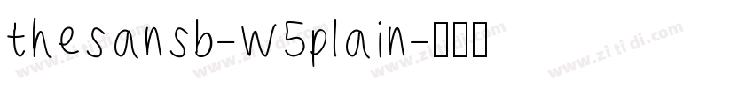 thesansb-w5plain字体转换
