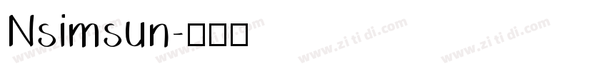 Nsimsun字体转换