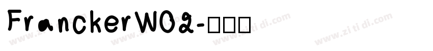 FranckerW02字体转换