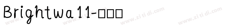 Brightwa11字体转换