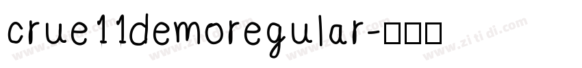 crue11demoregular字体转换