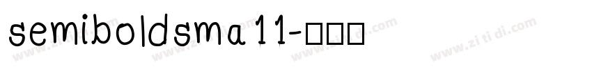 semiboldsma11字体转换