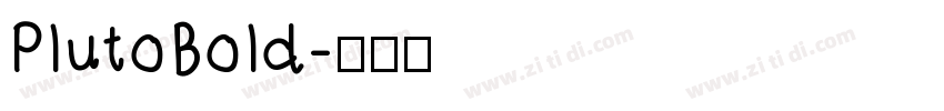 PlutoBold字体转换