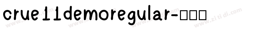crue11demoregular字体转换