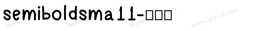 semiboldsma11字体转换