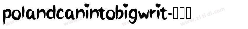 polandcanintobigwrit字体转换