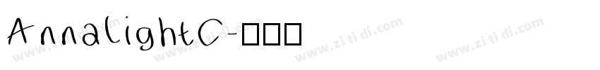AnnaLightC字体转换