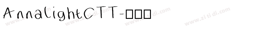 AnnaLightCTT字体转换