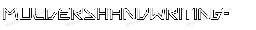 Muldershandwriting字体转换