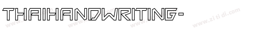 thaihandwriting字体转换