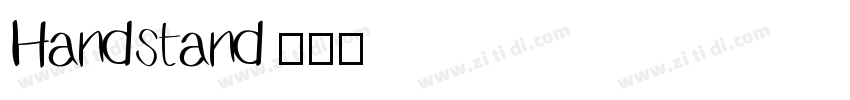 Handstand字体转换