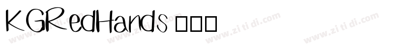 KGRedHands字体转换