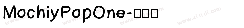 MochiyPopOne字体转换